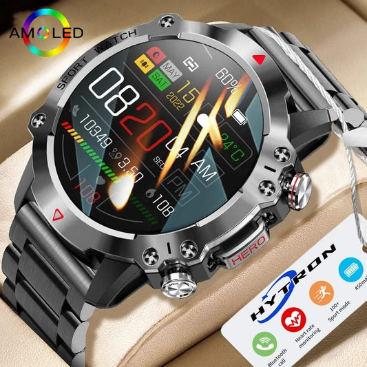 2023 New Bluetooth Call Smart Watch Men 1.39&quot; HD 360*360 Screen  Heart rate Monitor Sports Waterproof Smartwatch For Android IOS